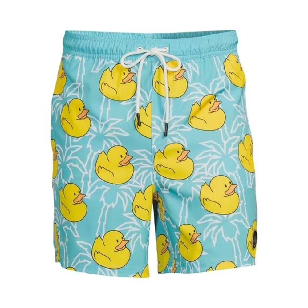NWT Neff Rubber Ducky Medium Swim Trunks Lined Pockets